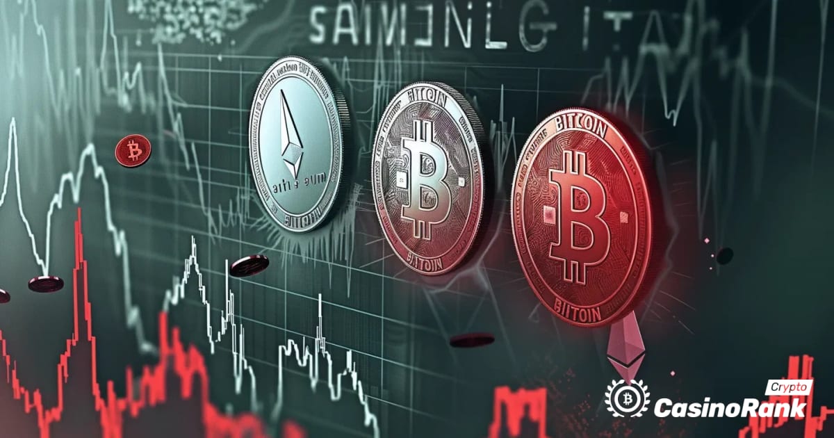 Pad tržišta kriptovaluta: Cijene Bitcoina, Ethereuma i XRP-a padaju